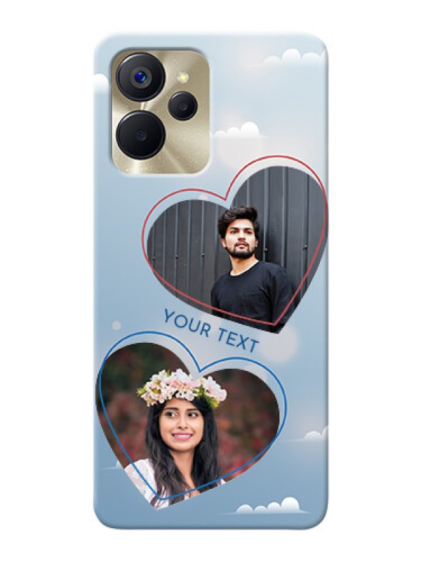 Custom Realme 9i 5G Phone Cases: Blue Color Couple Design 