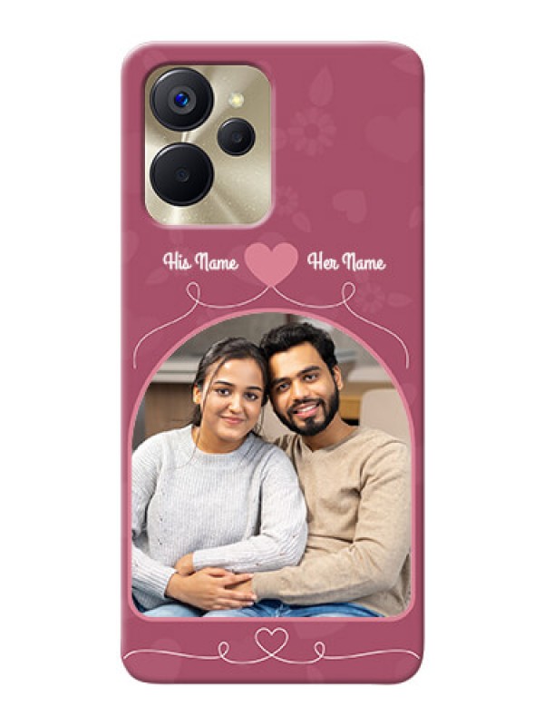 Custom Realme 9i 5G mobile phone covers: Love Floral Design