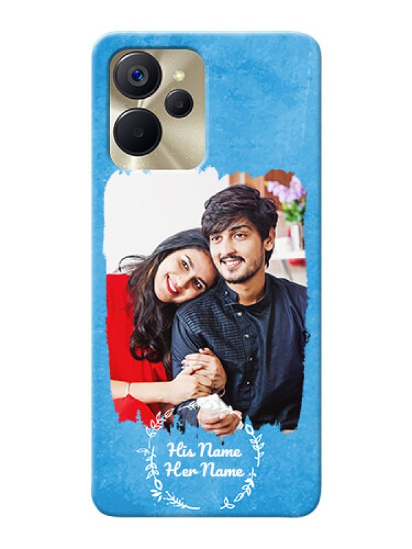 Custom Realme 9i 5G custom mobile cases: Blue Color Vintage Design