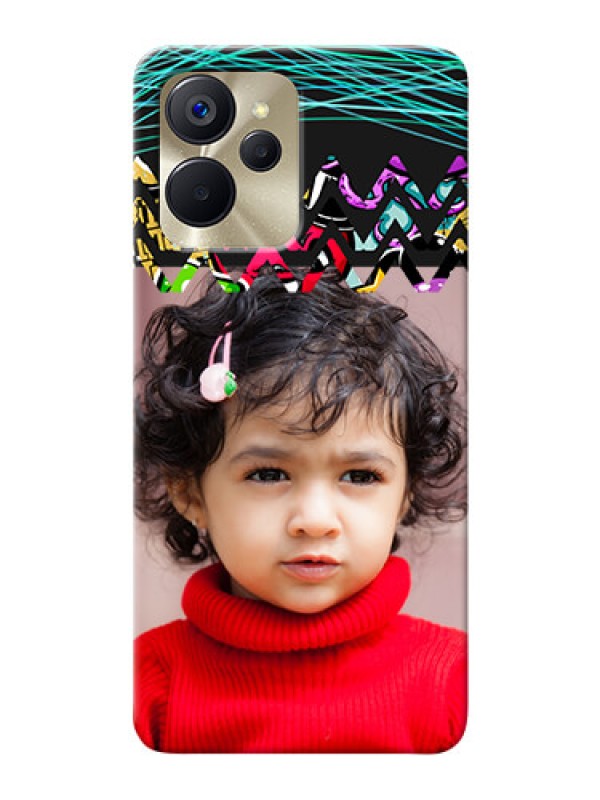 Custom Realme 9i 5G personalized phone covers: Neon Abstract Design