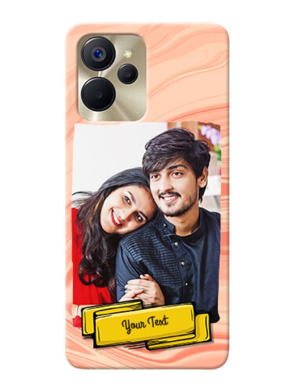 Custom Realme 9i 5G Customized Phone Cases: Marble Texture Design