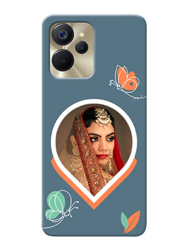 Custom Realme 9I 5G Custom Mobile Case with Droplet Butterflies Design