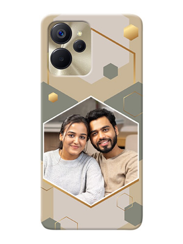 Custom Realme 9I 5G Phone Back Covers: Stylish Hexagon Pattern Design