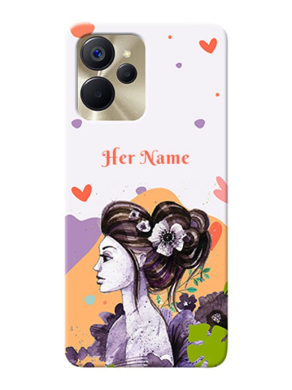 Custom Realme 9I 5G Custom Mobile Case with Woman And Nature Design