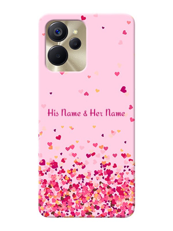 Custom Realme 9I 5G Phone Back Covers: Floating Hearts Design