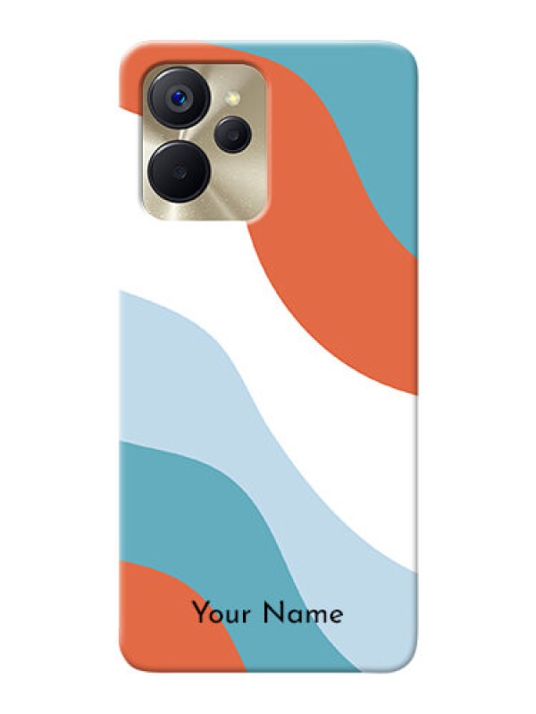 Custom Realme 9I 5G Mobile Back Covers: coloured Waves Design