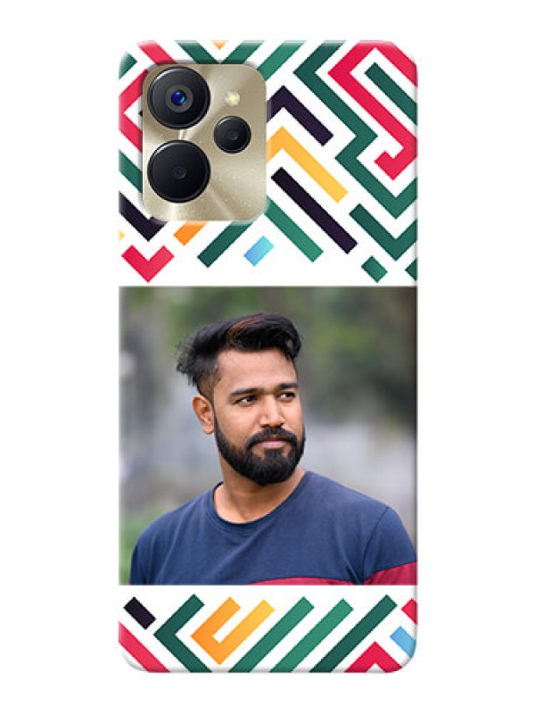 Custom Realme 9I 5G Custom Mobile Case with Colorful Maze Pattern Design