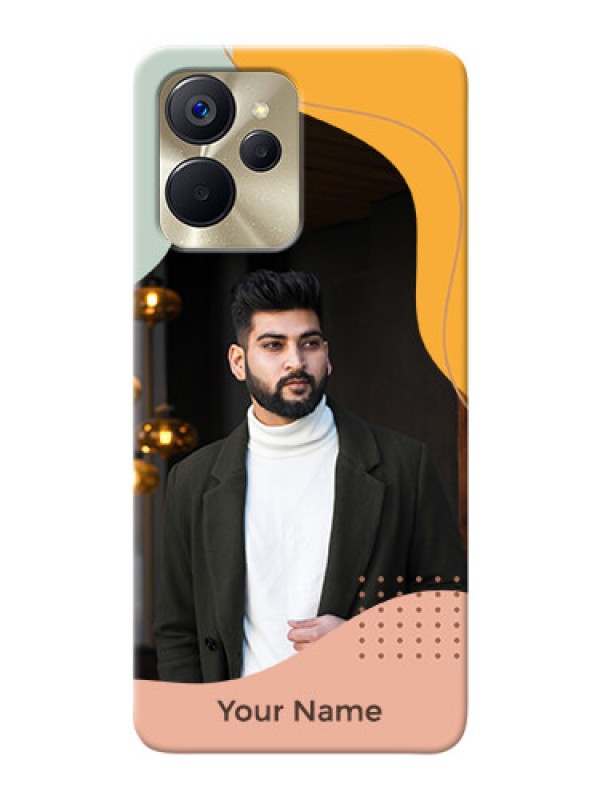 Custom Realme 9I 5G Custom Phone Cases: Tri-coloured overlay design