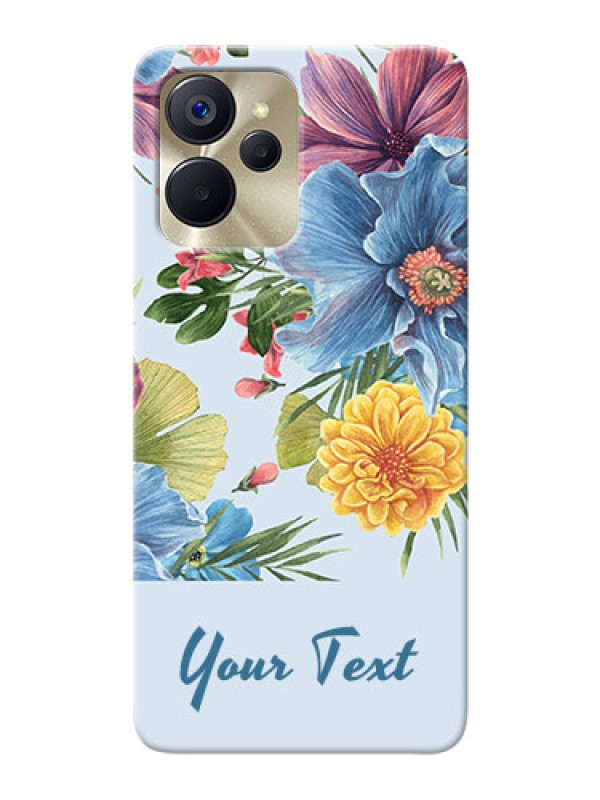 Custom Realme 9I 5G Custom Phone Cases: Stunning Watercolored Flowers Painting Design