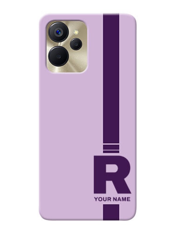 Custom Realme 9I 5G Custom Phone Covers: Simple dual tone stripe with name Design