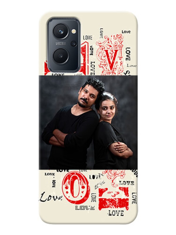 Custom Realme 9i mobile cases online: Trendy Love Design Case