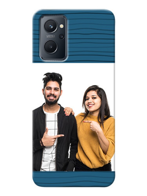 Custom Realme 9i Custom Phone Cases: Blue Pattern Cover Design
