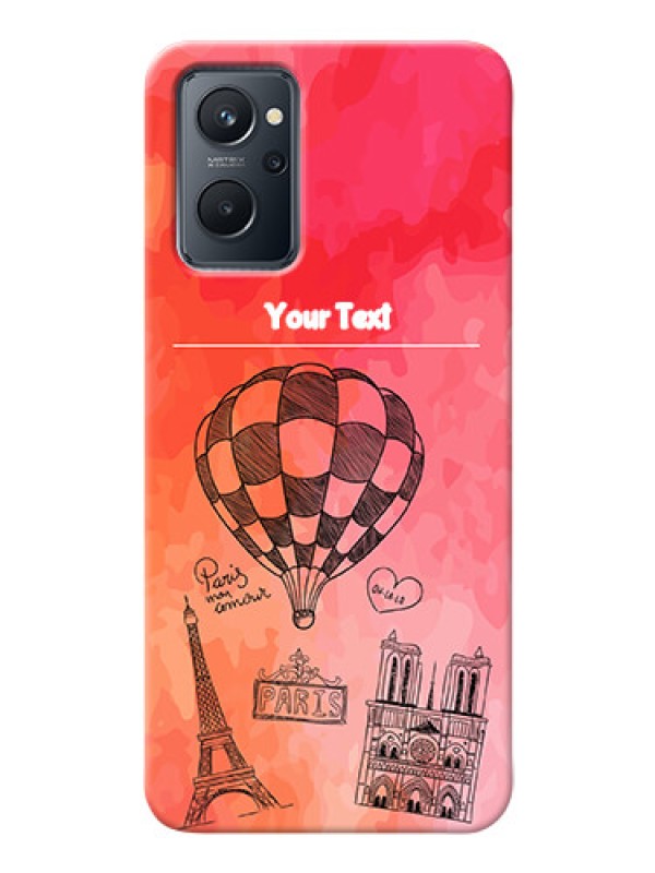 Custom Realme 9i Personalized Mobile Covers: Paris Theme Design