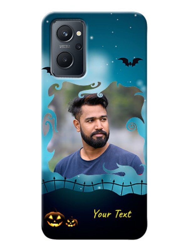 Custom Realme 9i Personalised Phone Cases: Halloween frame design