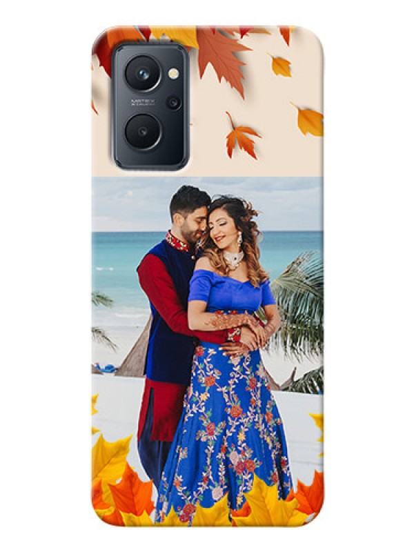 Custom Realme 9i Mobile Phone Cases: Autumn Maple Leaves Design