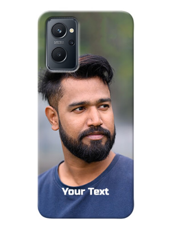Custom Realme 9i Mobile Cover: Photo with Text