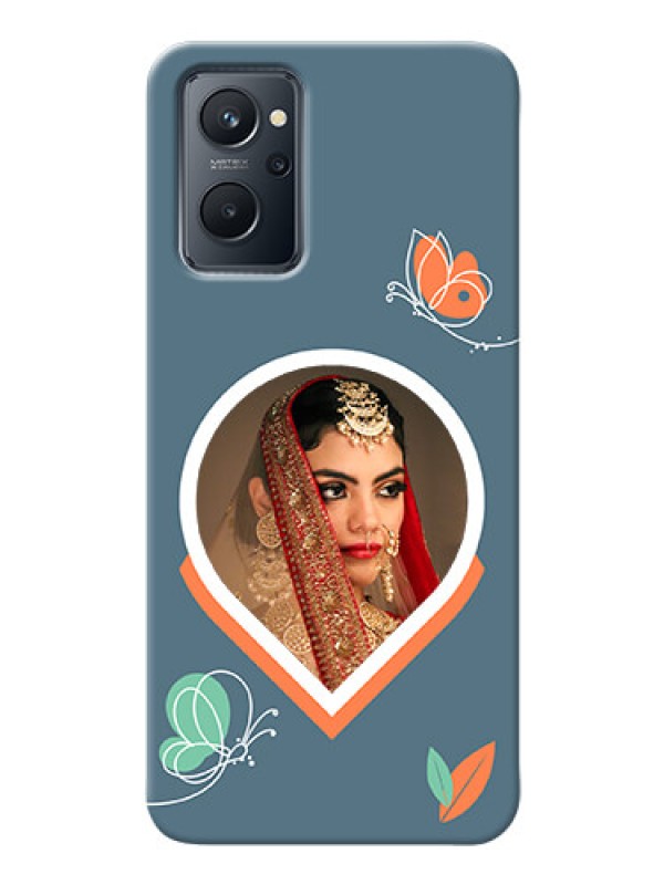 Custom Realme 9I Custom Mobile Case with Droplet Butterflies Design