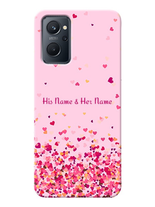 Custom Realme 9I Phone Back Covers: Floating Hearts Design