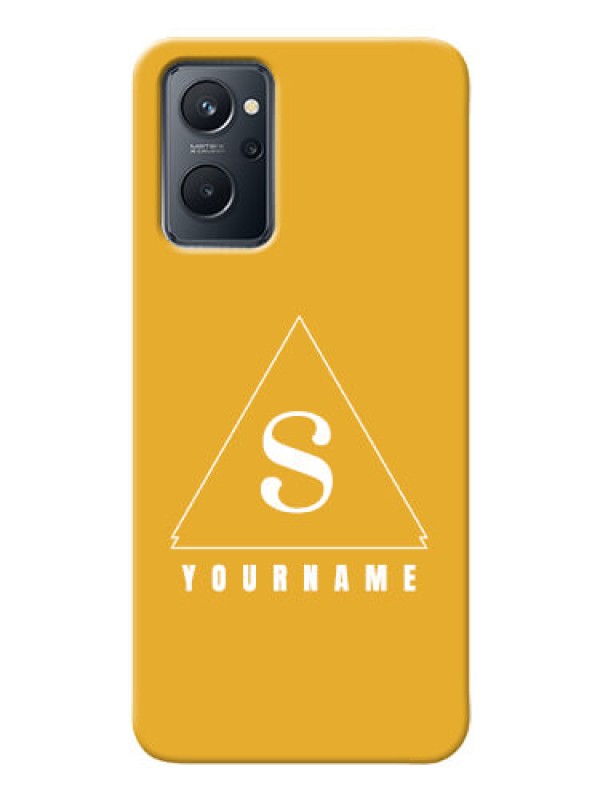 Custom Realme 9I Custom Mobile Case with simple triangle Design