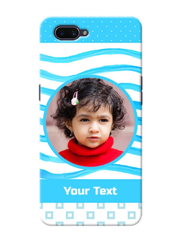 Custom Realme C1 (2019) phone back covers: Simple Blue Case Design