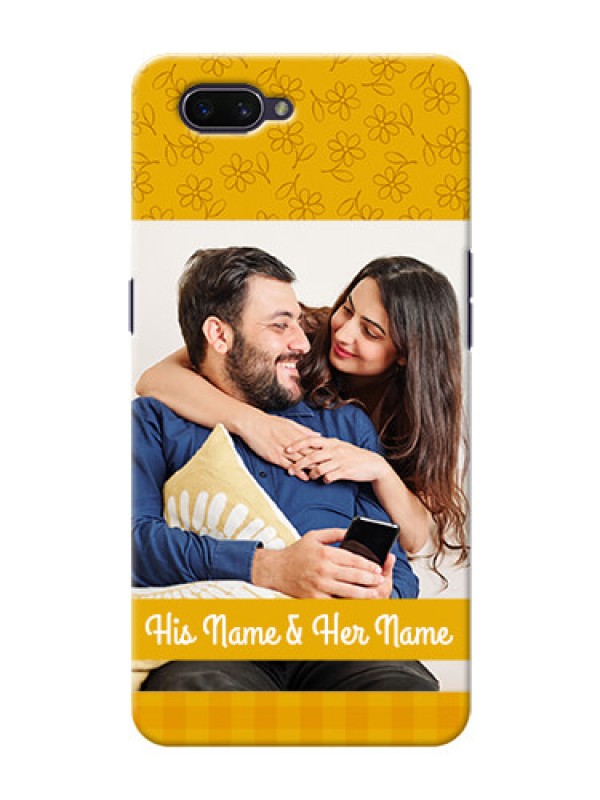 Custom Realme C1 (2019) mobile phone covers: Yellow Floral Design