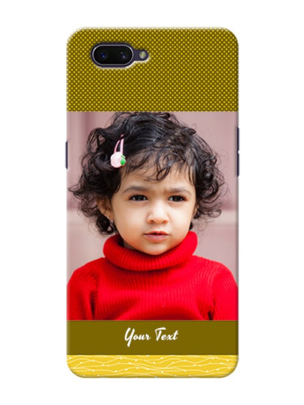 Custom Realme C1 (2019) custom mobile back covers: Simple Green Color Design