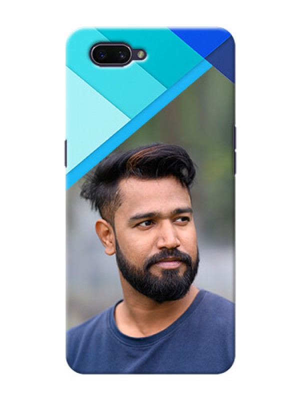 Custom Realme C1 (2019) Phone Cases Online: Blue Abstract Cover Design