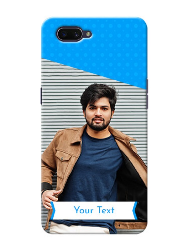 Custom Realme C1 (2019) Personalized Mobile Covers: Simple Blue Color Design