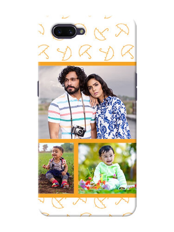 Custom Realme C1 (2019) Personalised Phone Cases: Yellow Pattern Design