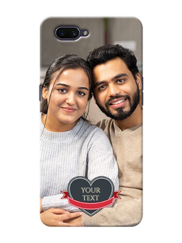 Custom Realme C1 (2019) mobile back covers online: Just Married Couple Design
