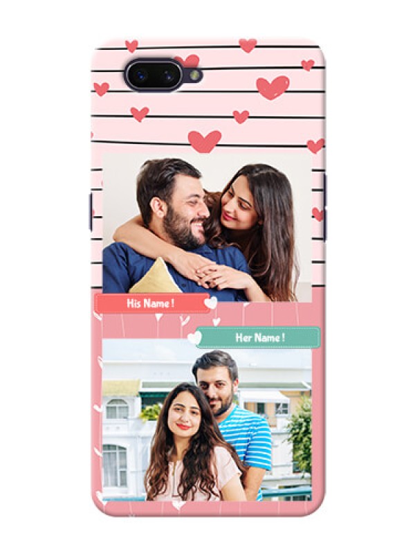 Custom Realme C1 (2019) custom mobile covers: Photo with Heart Design