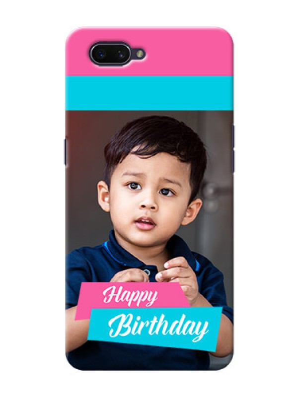 Custom Realme C1 (2019) Mobile Covers: Image Holder with 2 Color Design