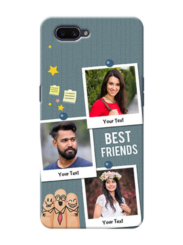 Custom Realme C1 (2019) Mobile Cases: Sticky Frames and Friendship Design
