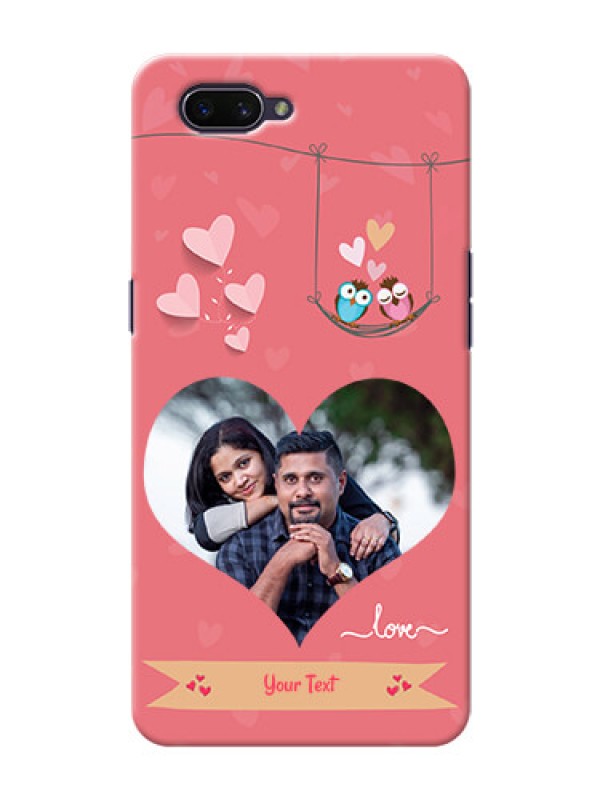 Custom Realme C1 (2019) custom phone covers: Peach Color Love Design 