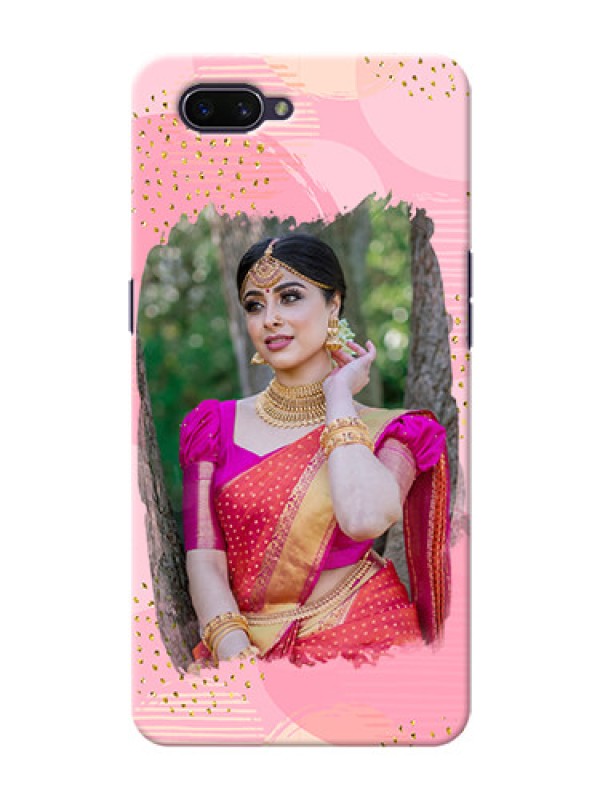 Custom Realme C1 (2019) Phone Covers for Girls: Gold Glitter Splash Design