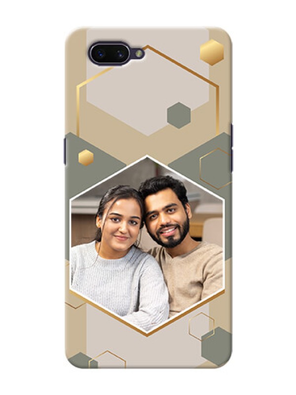 Custom Realme C1 2019 Phone Back Covers: Stylish Hexagon Pattern Design