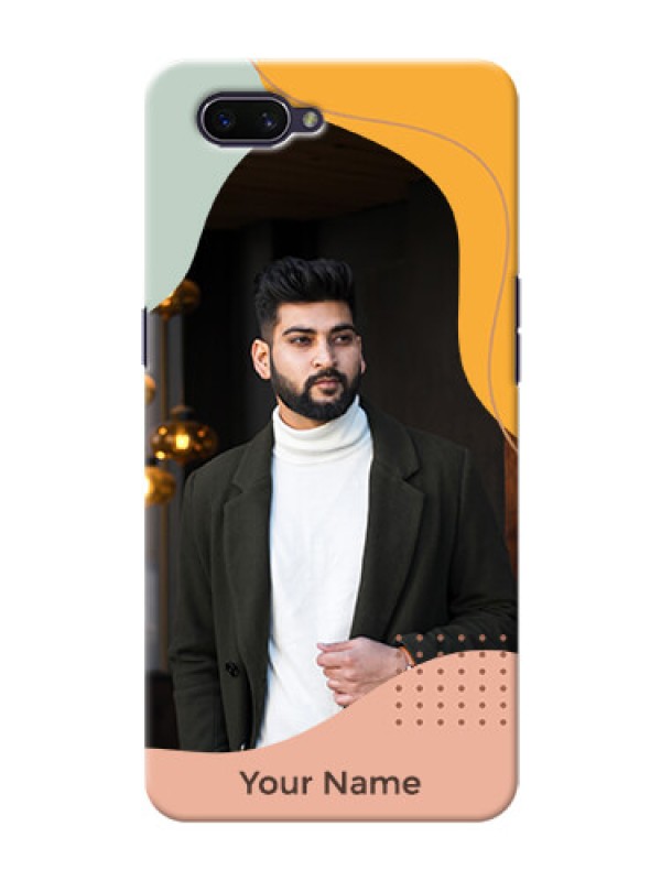 Custom Realme C1 2019 Custom Phone Cases: Tri-coloured overlay design