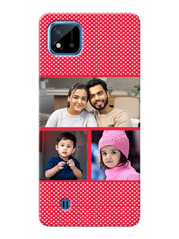 Custom Realme C11 2021 mobile back covers online: Bulk Pic Upload Design