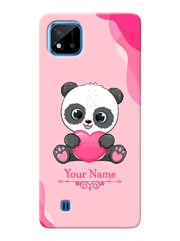 Custom Realme C11 2021 Mobile Back Covers: Cute Panda Design