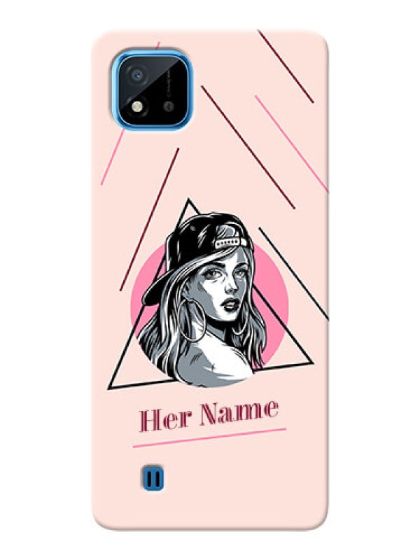 Custom Realme C11 2021 Custom Phone Cases: Rockstar Girl Design