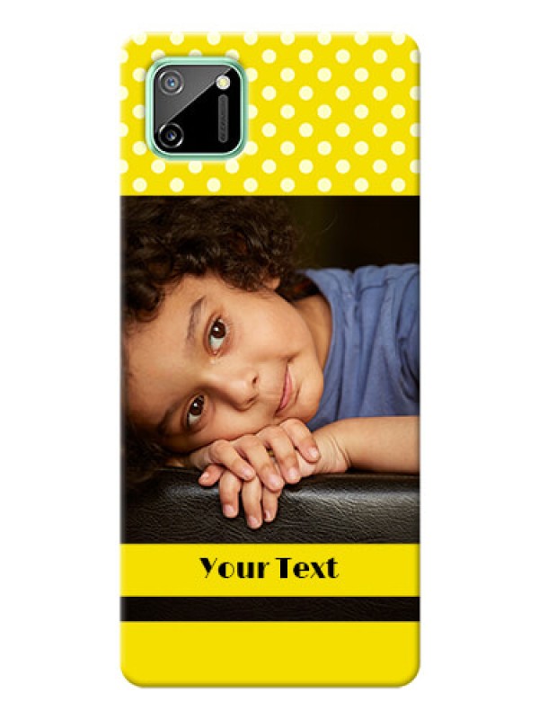 Custom Realme C11 Custom Mobile Covers: Bright Yellow Case Design