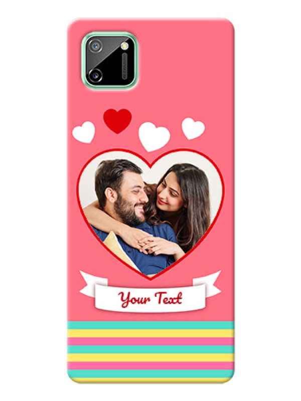 Custom Realme C11 Personalised mobile covers: Love Doodle Design