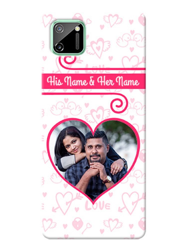 Custom Realme C11 Personalized Phone Cases: Heart Shape Love Design