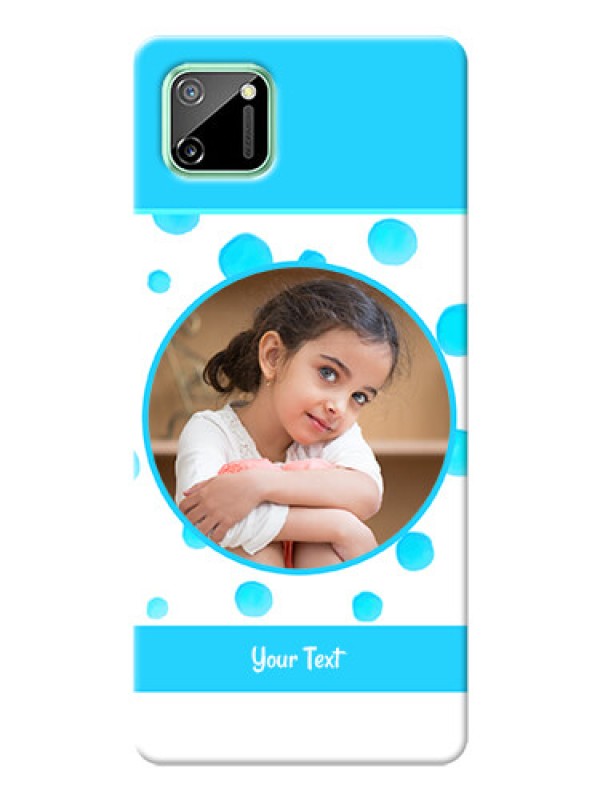 Custom Realme C11 Custom Phone Covers: Blue Bubbles Pattern Design