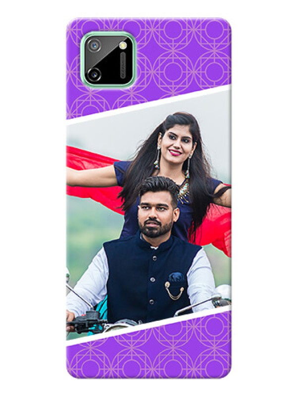 Custom Realme C11 mobile back covers online: violet Pattern Design