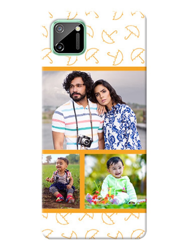 Custom Realme C11 Personalised Phone Cases: Yellow Pattern Design