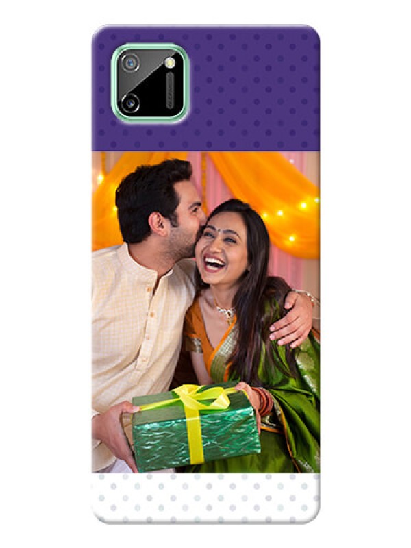 Custom Realme C11 mobile phone cases: Violet Pattern Design