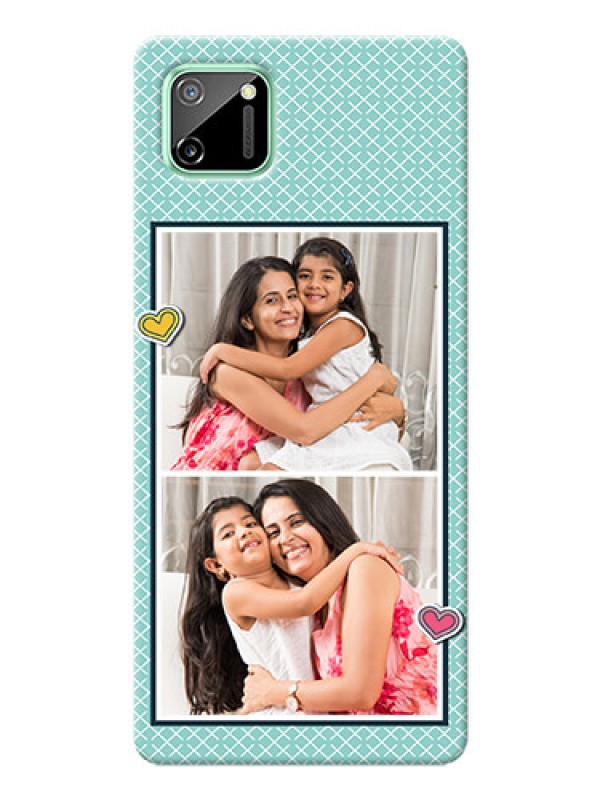 Custom Realme C11 Custom Phone Cases: 2 Image Holder with Pattern Design