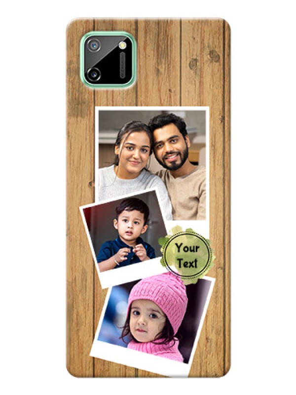 Custom Realme C11 Custom Mobile Phone Covers: Wooden Texture Design