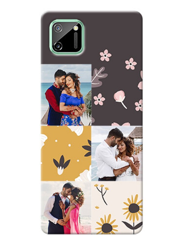 Custom Realme C11 phone cases online: 3 Images with Floral Design